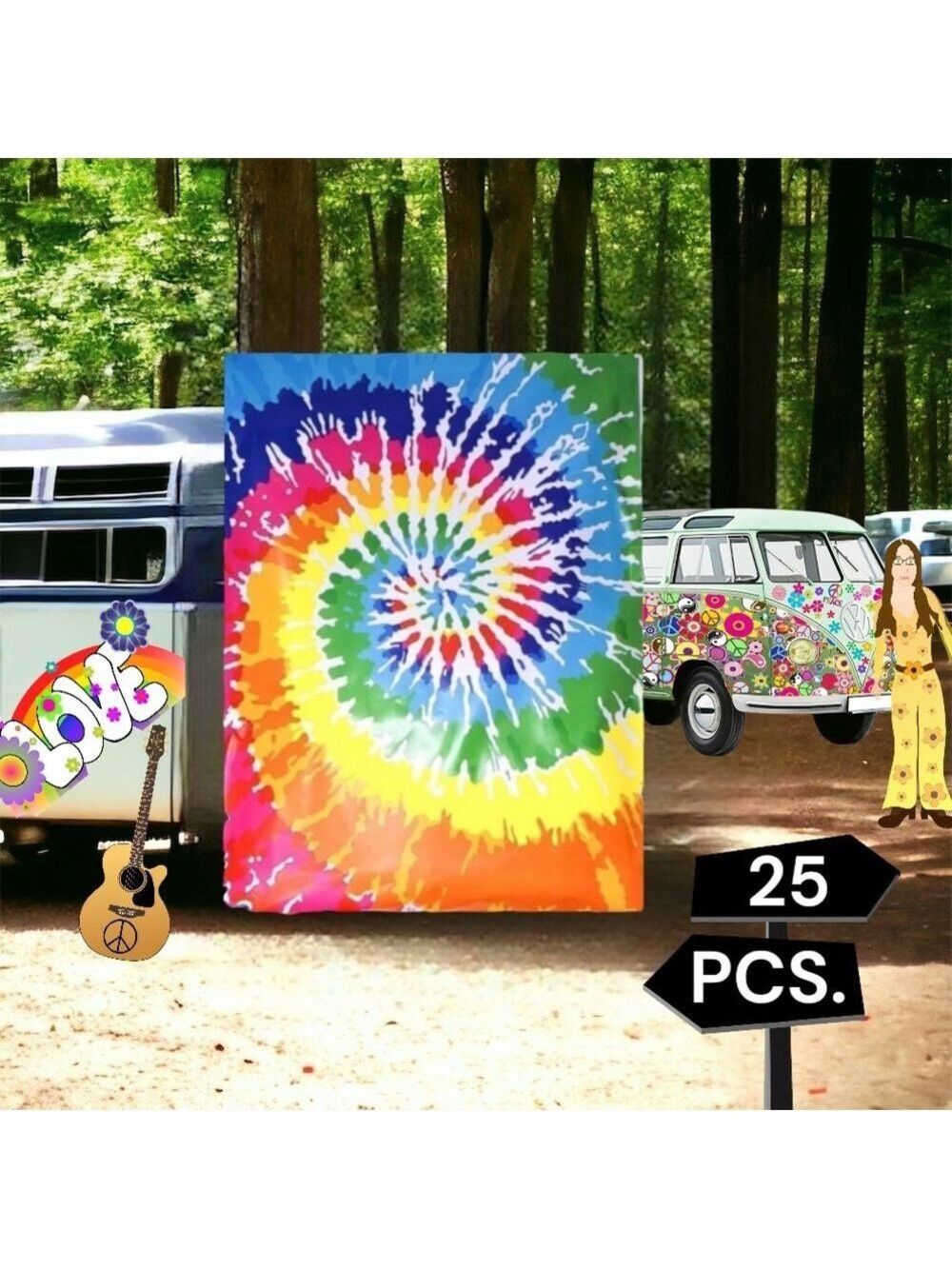 25 10X13 Poly Mailers Tye Dye Shipping Envelopes PRICE IS FIRM - Picture 8 of 15